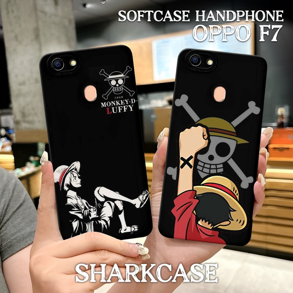 [Sharkcase] Case Oppo F7 / F7 Youth / Oppo F9 / F9 Pro / Realme 2 Pro Motif Anime One Piece Gear Luf