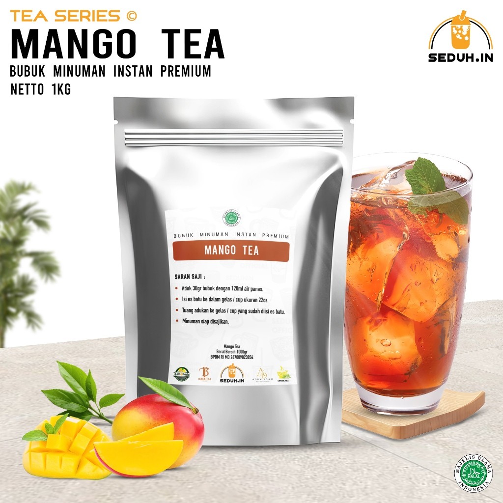 

Mango Tea Bubuk Minuman Premium 1KG Nikmat Segar