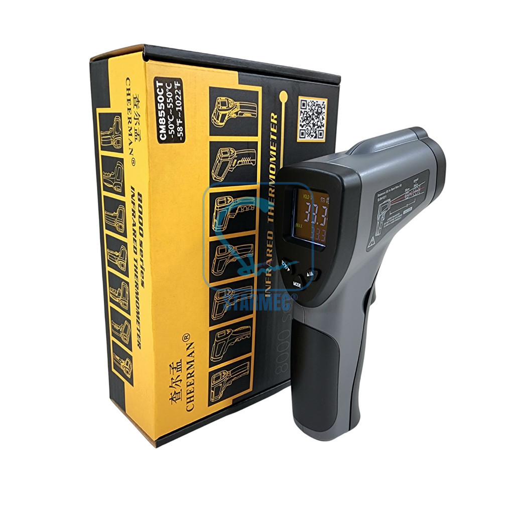 

Thermometer Termometer Thermogun Infrared -50C - 550C CM8550CT JunDW
