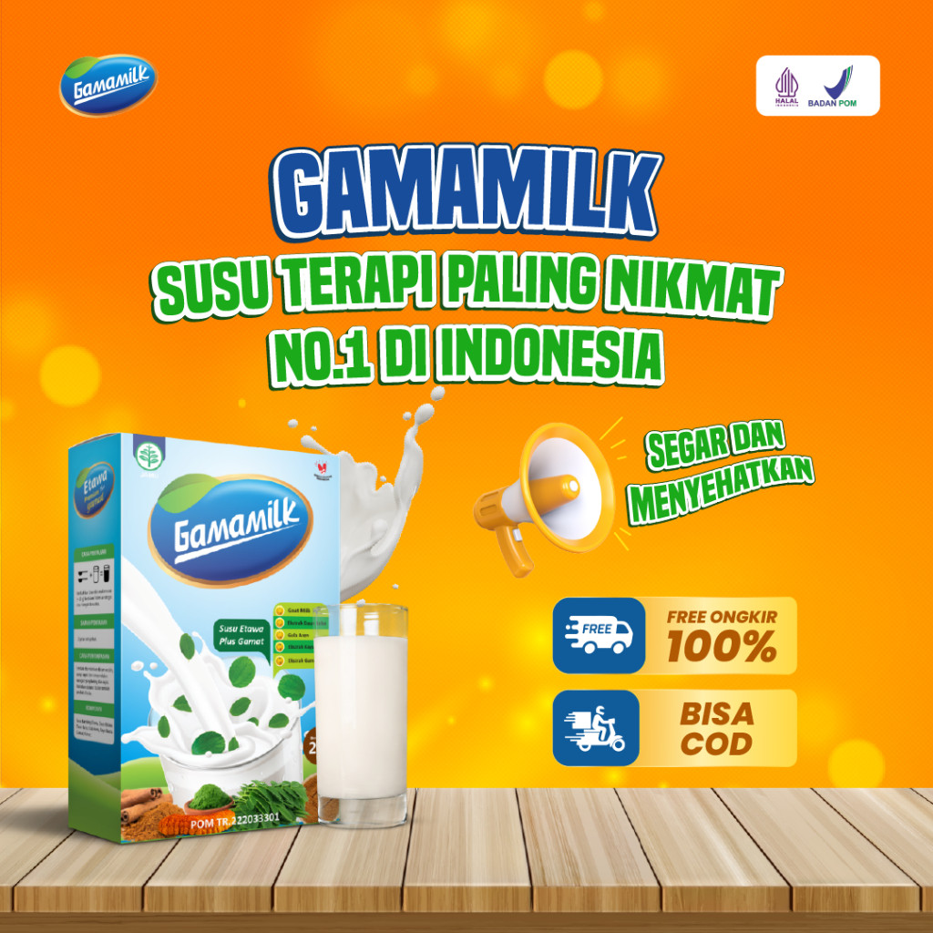 

GAMAMILK Susu Etawa Plus Gamat Solusi Atasi Nyeri Sendi dan Asam Urat Bersertifikat BPOM & HALAL MUI 26