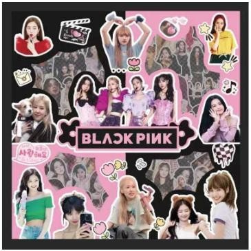 

【CM】Sticker MOMO KPOP Fans BLACKPINK Jennie Lisa Rose Kim Ji Soo KPOP Series Wibu BTS Sticker isi 100Pcs