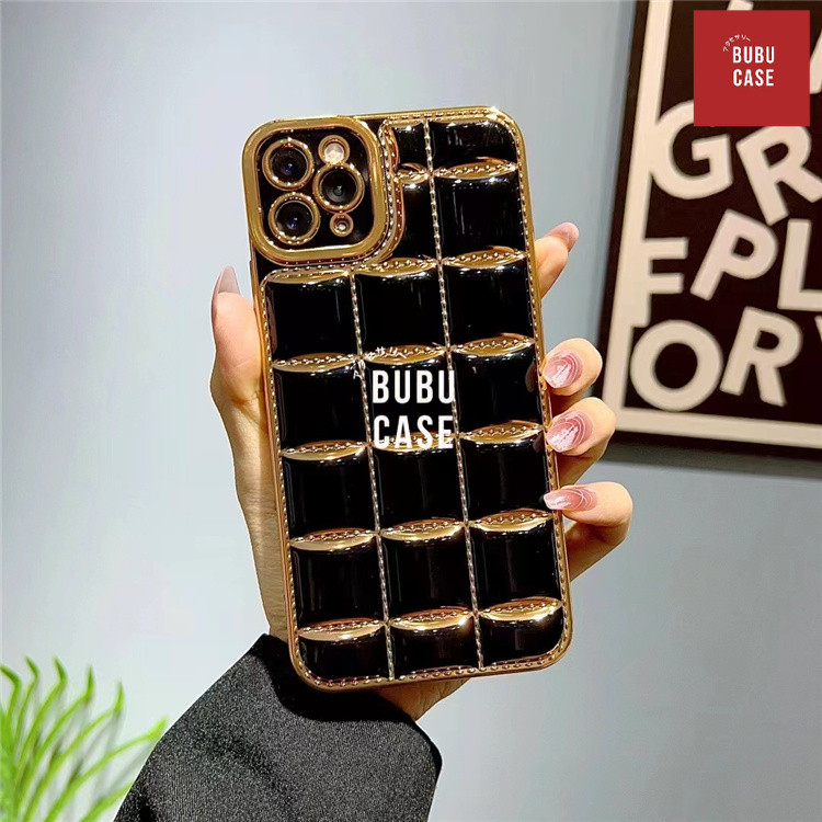 Case Gold Dadu Oppo A54 A18 Cubic Case Premium