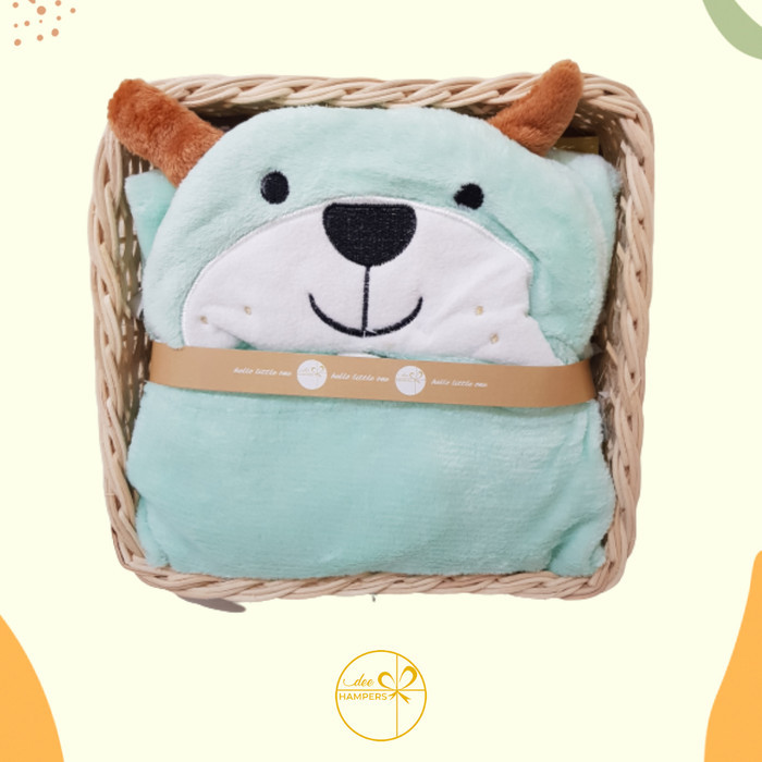 

[Best Seller] Baby Hampers / Kado Lahiran Bayi / Baby Gift / Paket Selimut Bayi - Motif, Toska