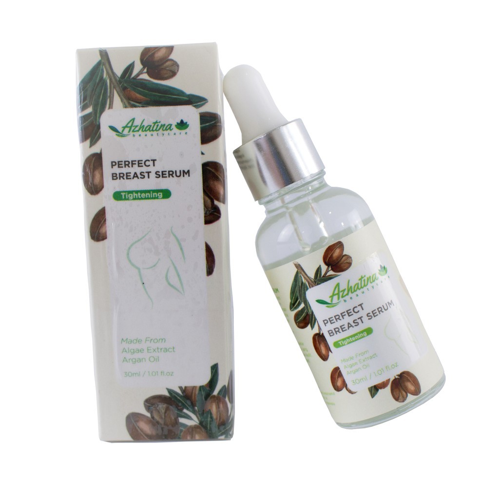 PERFECT BREAST SERUM AZHATINA 30ml / PEMBESAR PAYUDARA AMPUH PERMANEN / PENGENCANG PAYUDARA - NAWREL