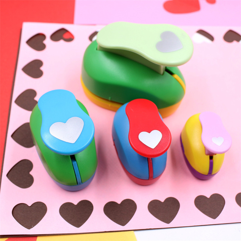 

9-75mm Heart-shaped Scrapbook Punches Handmade Cutter Card Craft Calico Printing Kid DIY Flower Paper Craft Punch Hole Puncher