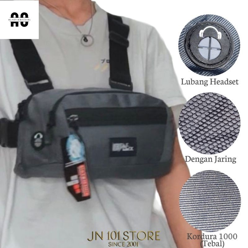 As) COD Chestbag tas dada pria Tactical laki laki tas motor kualitas terbaik harga termurah