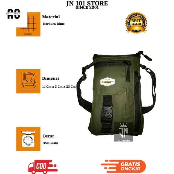 AS) Tas Selempang Khusus Handphone 491'Zas Premium