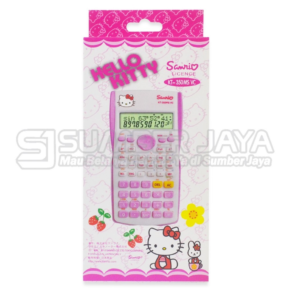 

Kalkulator Karakter Scientific Hello Kitty KT-350 MS VC/ Doraemon DD-350MS