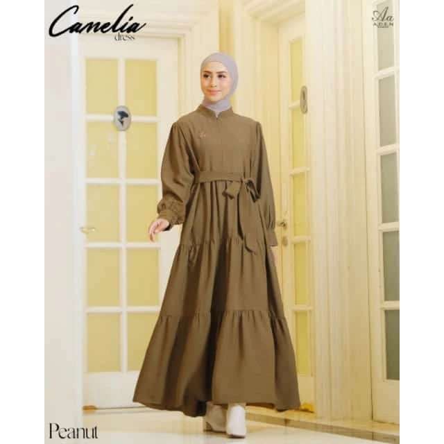 GAMIS ADEN CAMELIA DRESS PEANUT