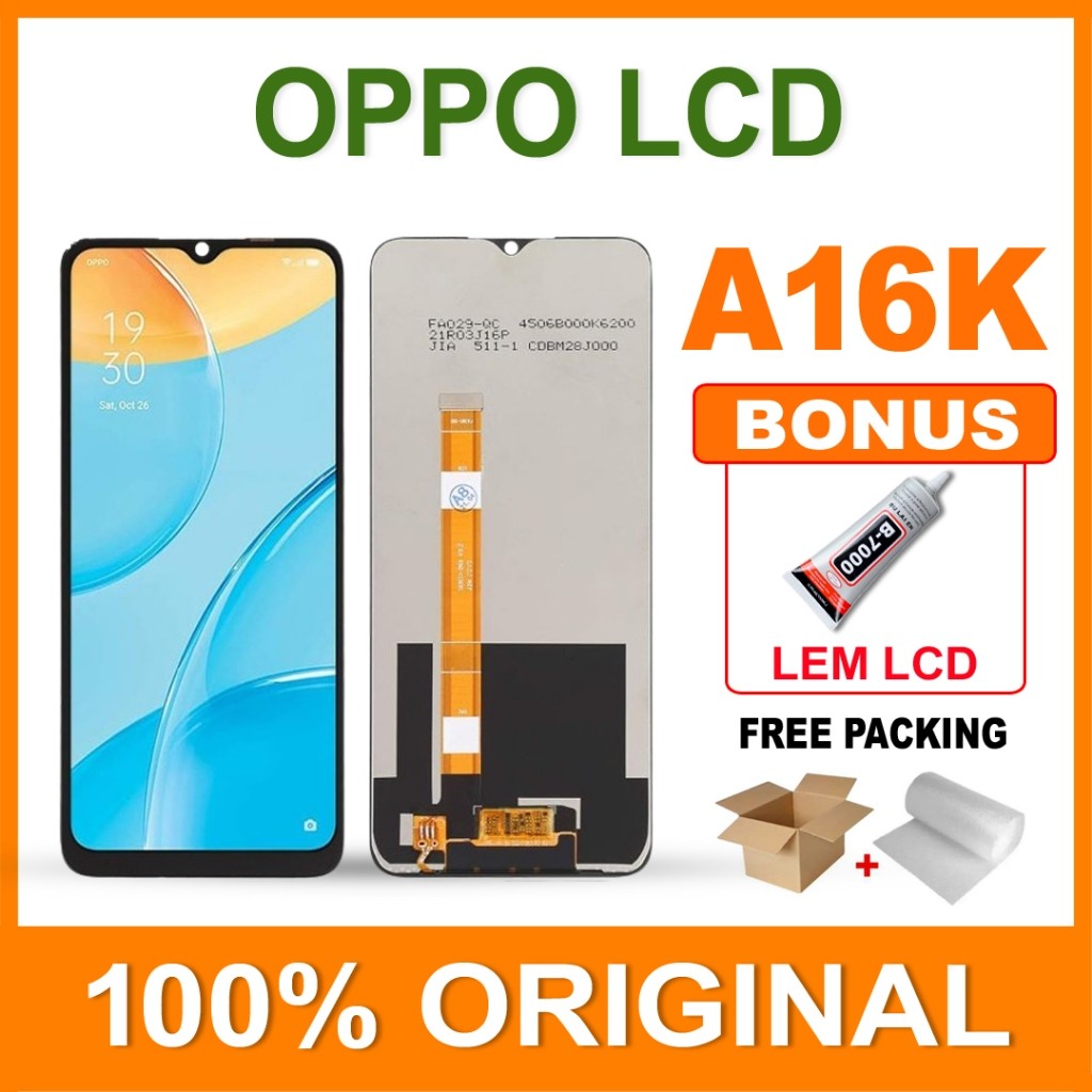 ORIGINAL LCD OPPO A16K FULLSET TOUCHSCREEN ORI