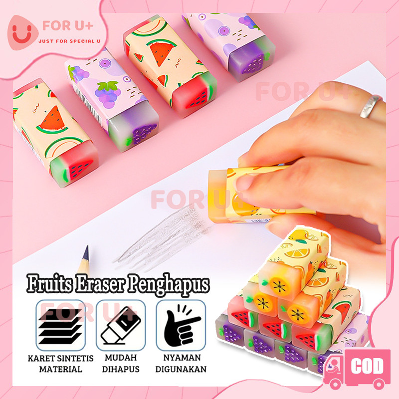 

Penghapus Motif Buah/Anak Sekolah Karakter Dino Penghapus Pensil