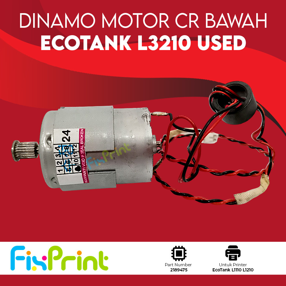 Dinamo Motor CR Carriage Epson L1210 L3210 Used Dinamo Carriage Samping Printer EcoTank L1110 L1210 