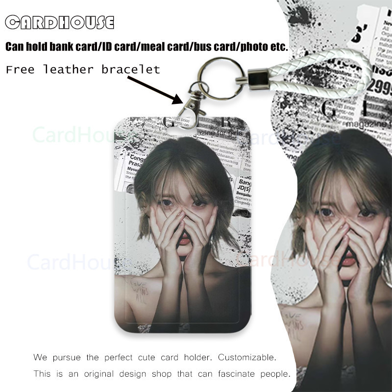 

( CardHouse ) ID CARD HOLDER Celebrity IU LT39 Tempat Kartu Photocard Photo Card KARTUN