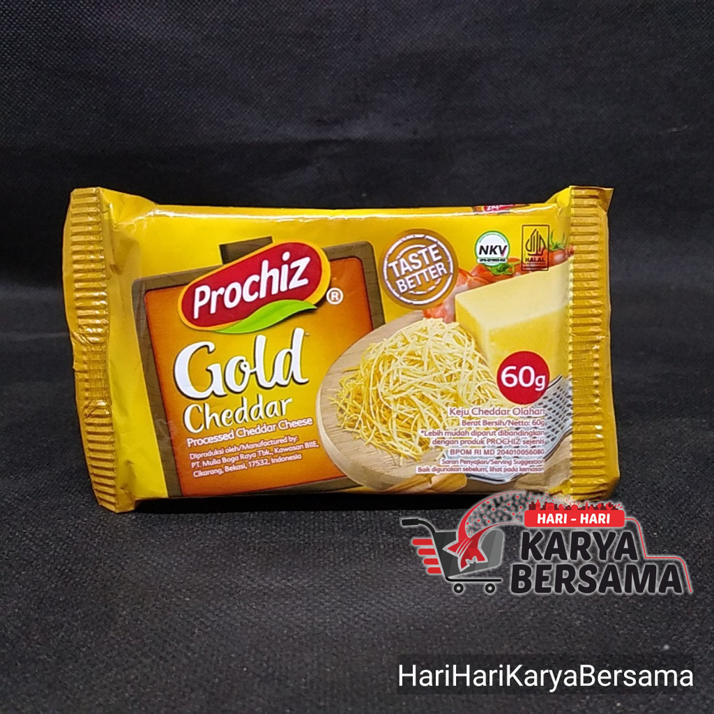 

PROCHIZ GOLD CHEDDAR KEJU CHEDDAR OLAHAN 60GR