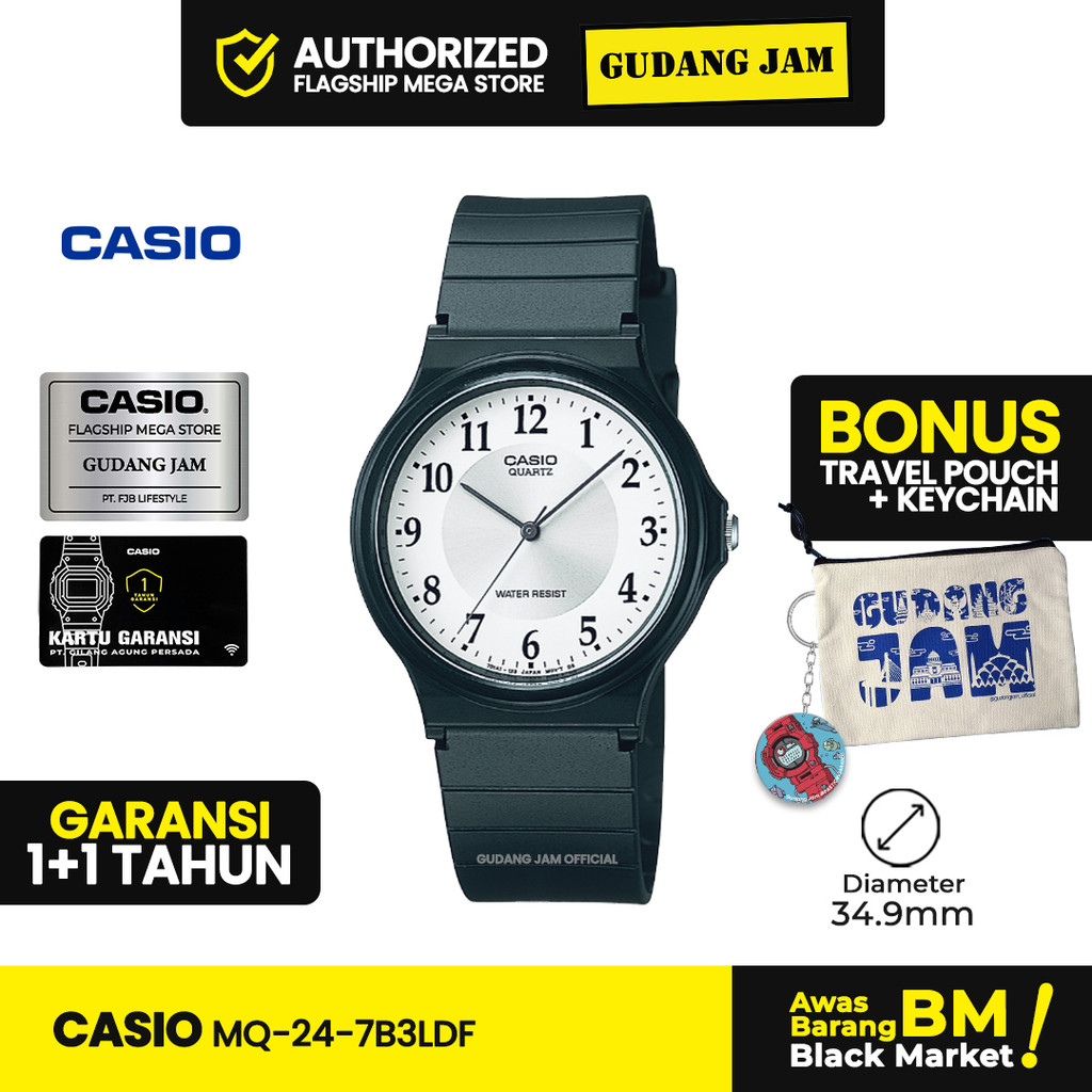 Jam Tangan Casio MQ-24-7B3LDF MQ-24-7B MQ-24 MQ24 MQ 24 SLF -