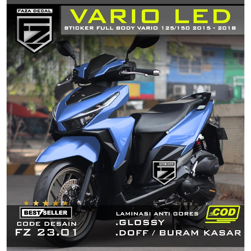 (COD)DECAL STICKER VARIO 125 LED FULL BODY - STIKER MOTOR HONDA VARIO 125/150 2015 2016 2017 2018 PO