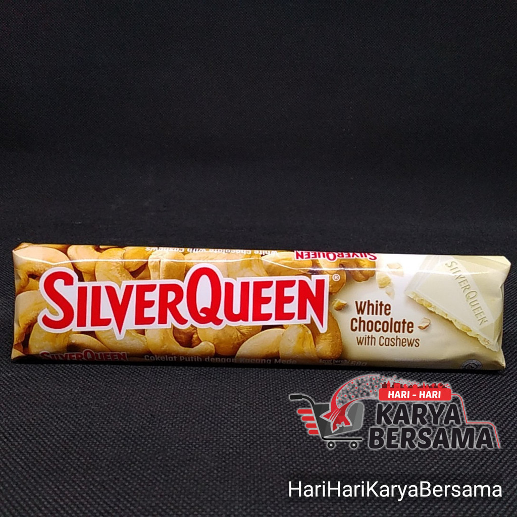 

MAKANAN RINGAN COKELAT BATANG SILVER QUEEN WHITE CHOCOLATE BAR 58GR