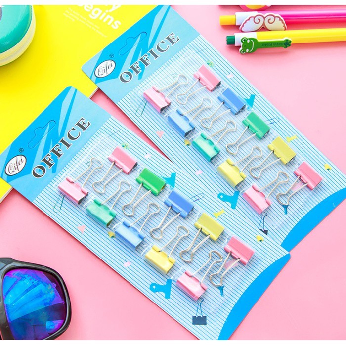 

Penjepit Kertas Klip Kertas Berwarna 1 Pack Isi 10 pcs