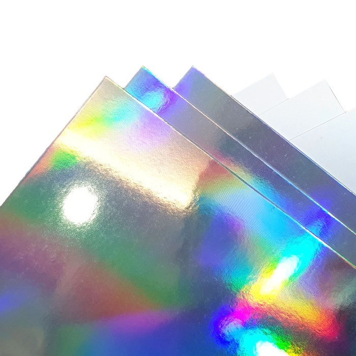 Kertas Hologram Perak 300 gsm Plano - Paper Silver
