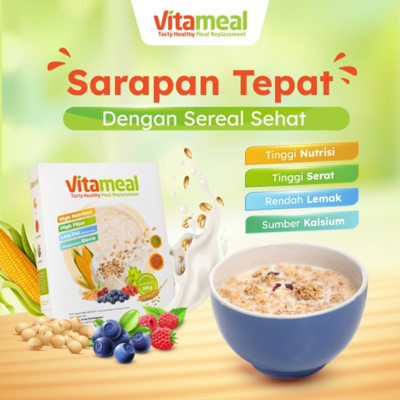 

Vitameal - Pengiriman Panam Pekanbaru - Paket Sehat Sereal Bernutrisi Untuk Atasi Masalah Lambung & Gerd