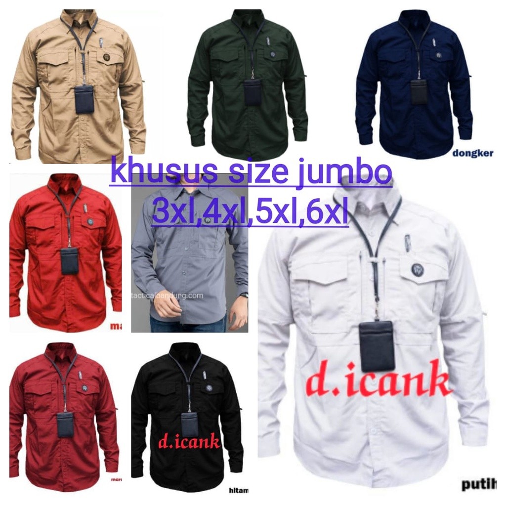 KEMEJA MTAC / KEMEJA RESKRIM / KEMEJA LAPANGAN JUMBO