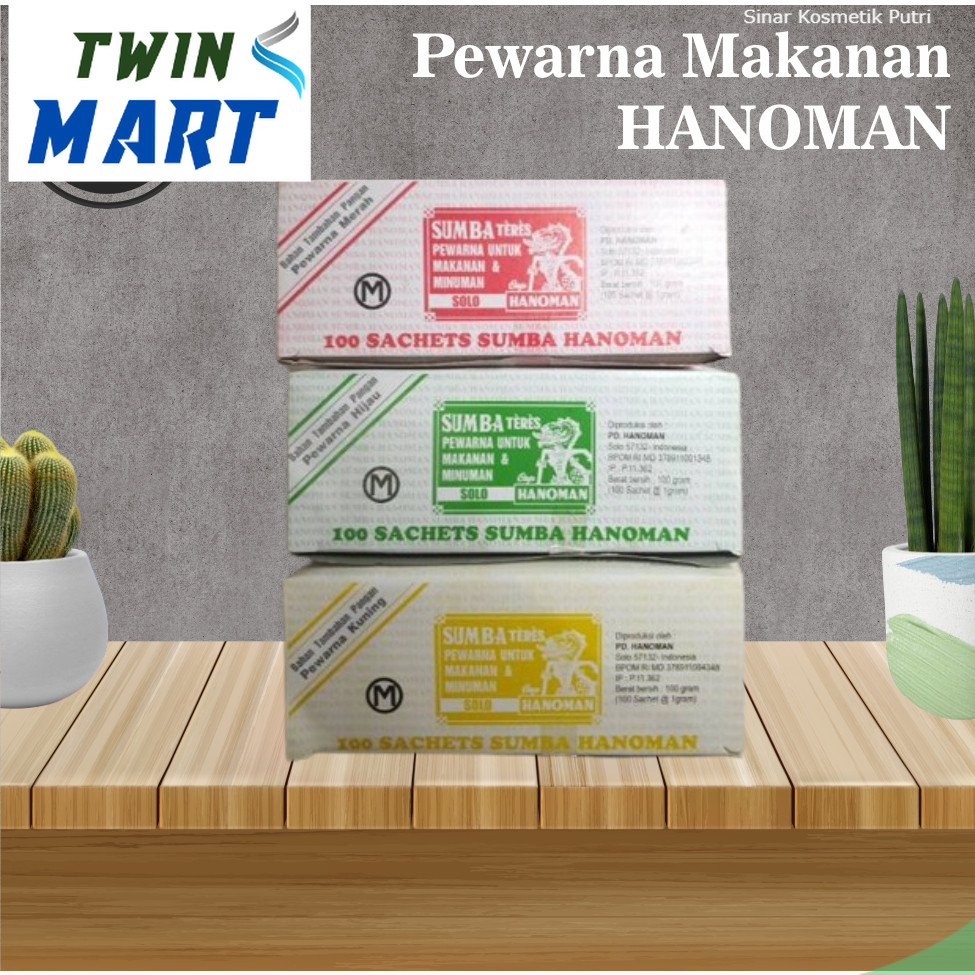 

Pewarna makanan HANOMAN / Teres makanan / kemasan 1 box