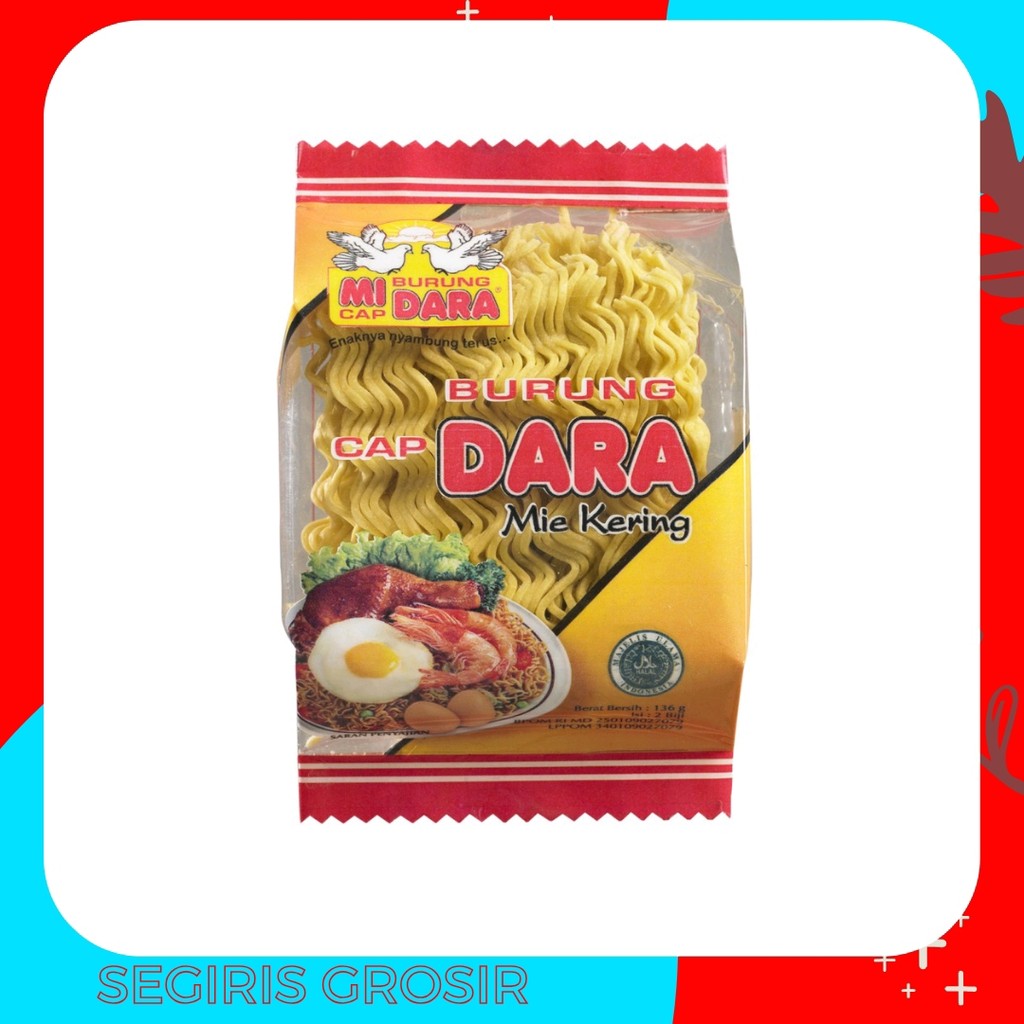 

Mie Burung dara kering Gandum 136 gr