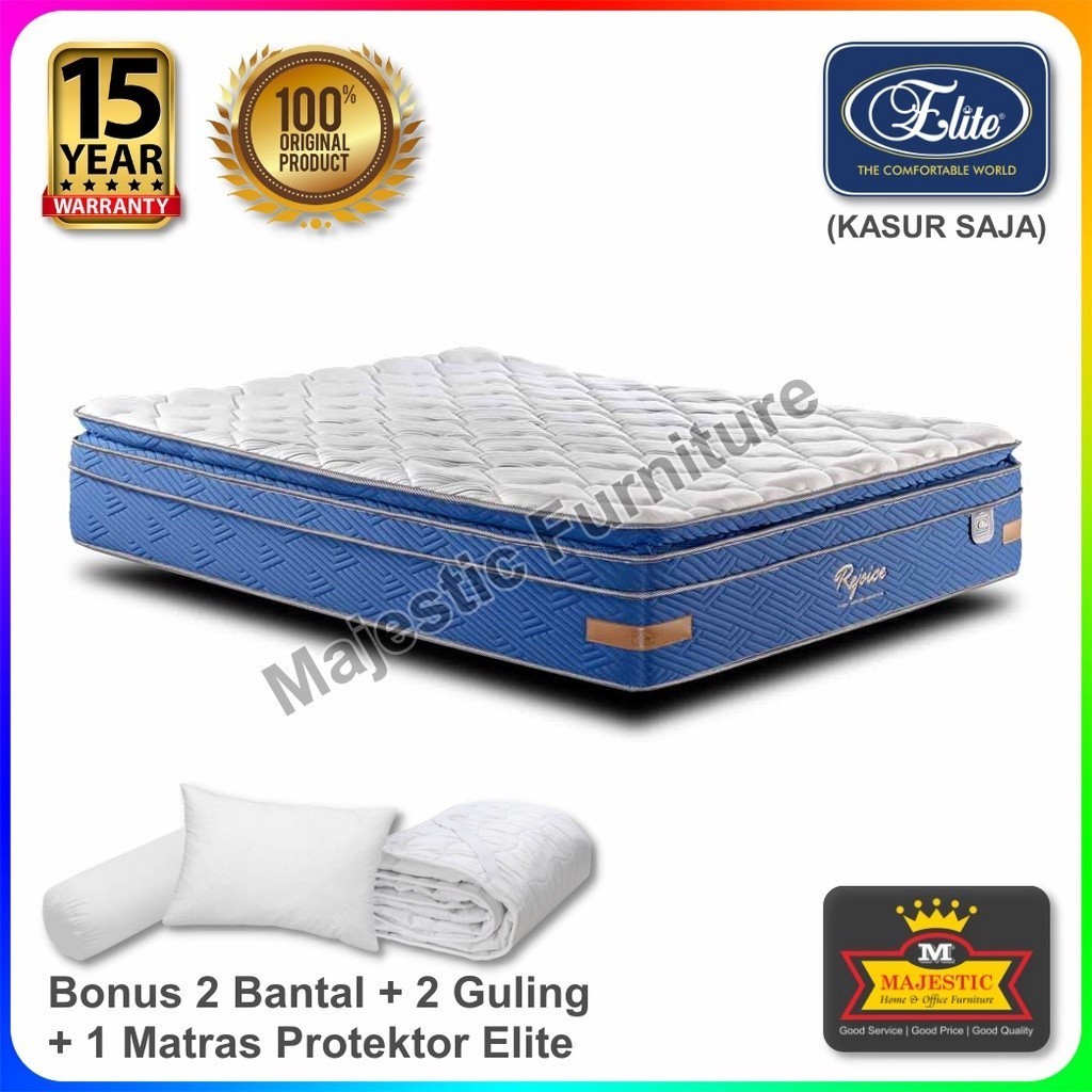 Kasur Springbed Elite Rejoice - 90/100/120/160/180/200 - Tebal 33 cm (Jogja)