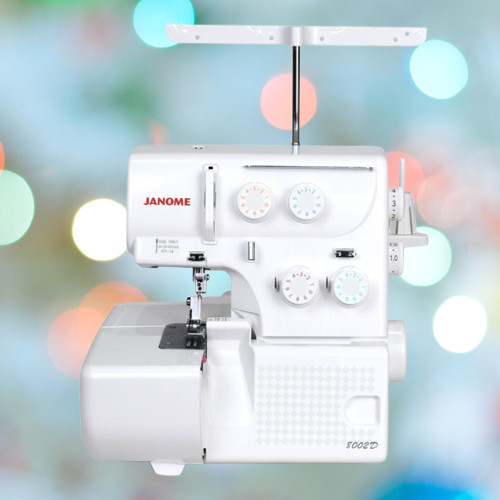 JANOME 8002D Mesin Obras Neci Portable Multifungsi