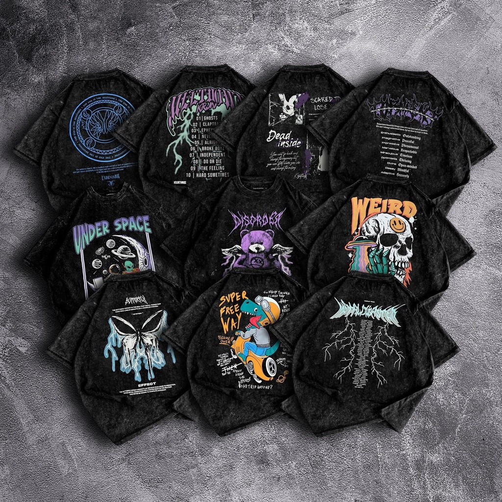 [Oversize] BAJU KAOS OVERSIZE WASH / OVERSIZE T-SHIRT WASH "Vol 1"