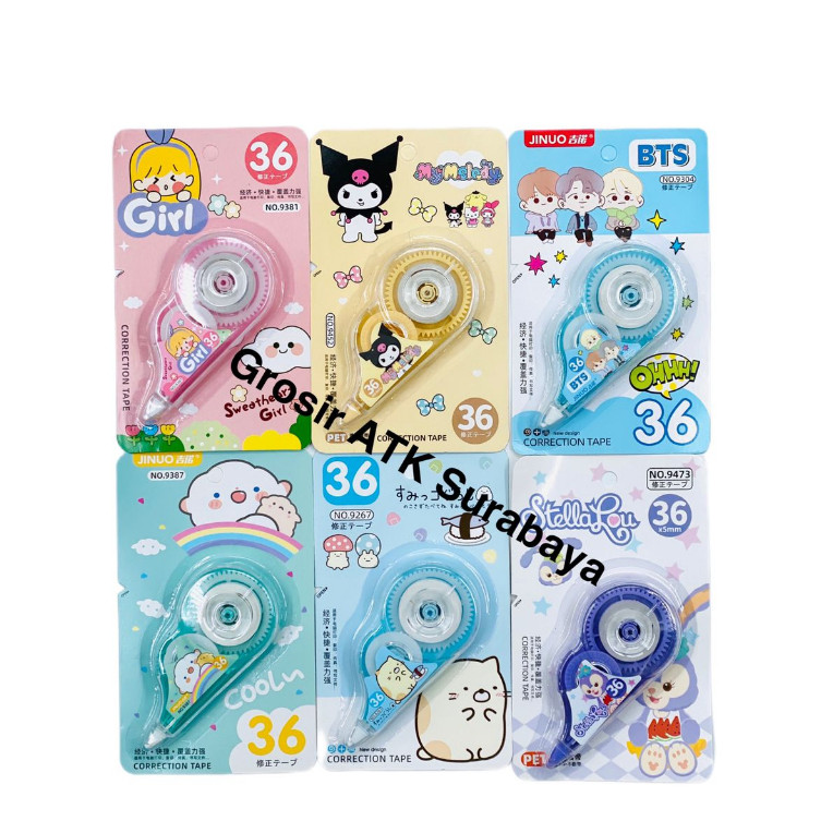 

( StaLand ) Correction Tape / Tip-Ex Kertas Karakter Frozen Superhero Disney Sanrio