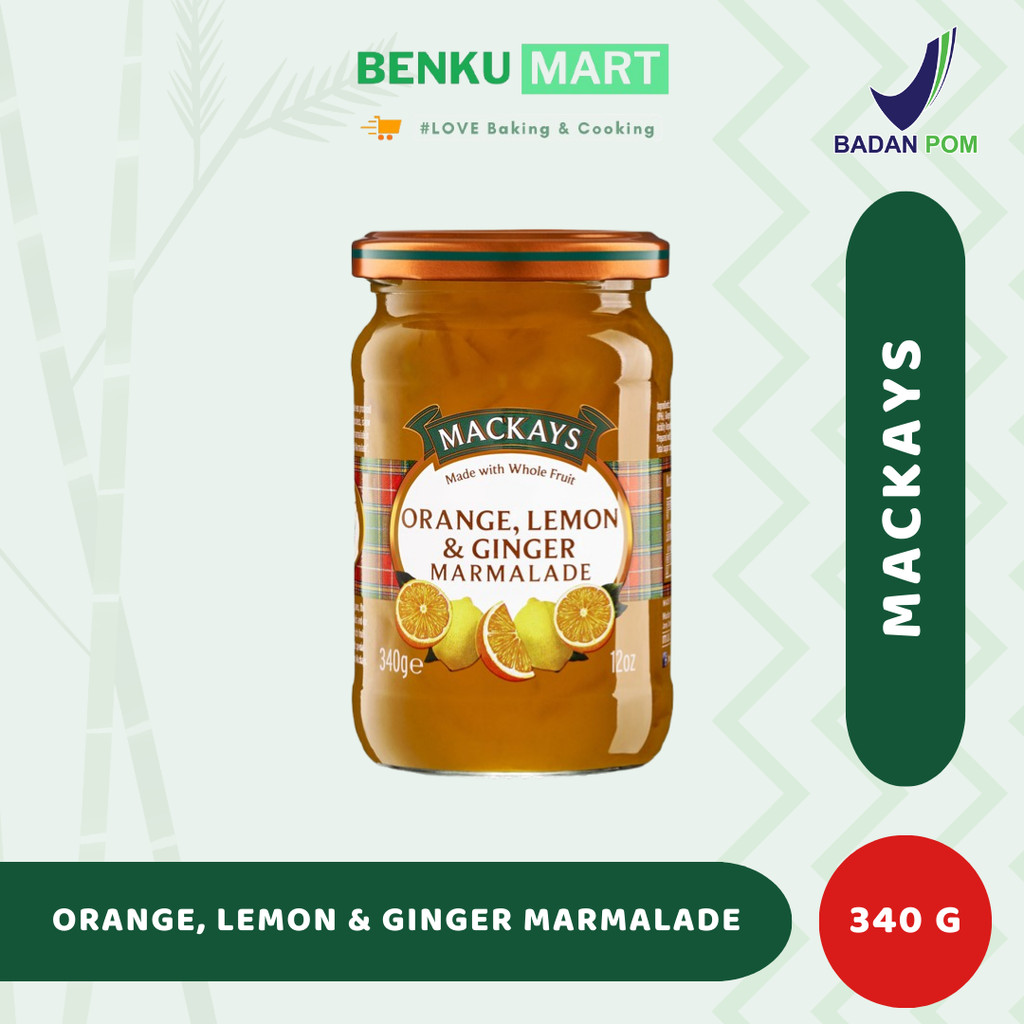 

Selai Mackays Orange, Lemon, & Ginger Marmalade (340 gr)