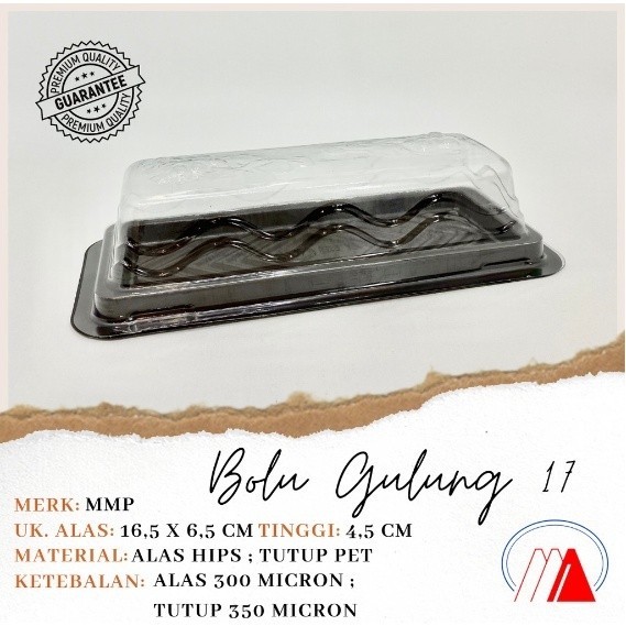 Viral [ISI 20] mika kue bolu gulung bg 17 / mika bolu gulung ukuran 17cm / mika kue plastik / mika p
