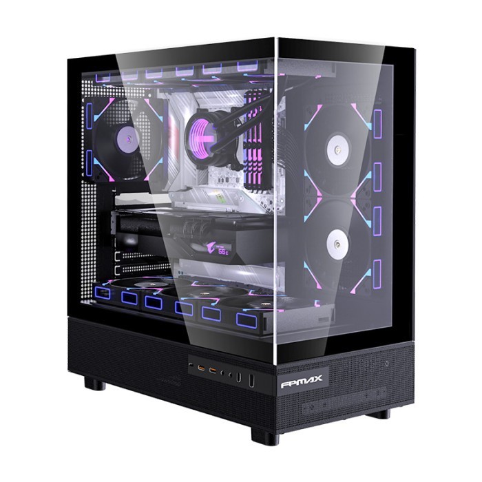 CASING FPMAX Crystal Z8 Black - ATX, mATX, ITX