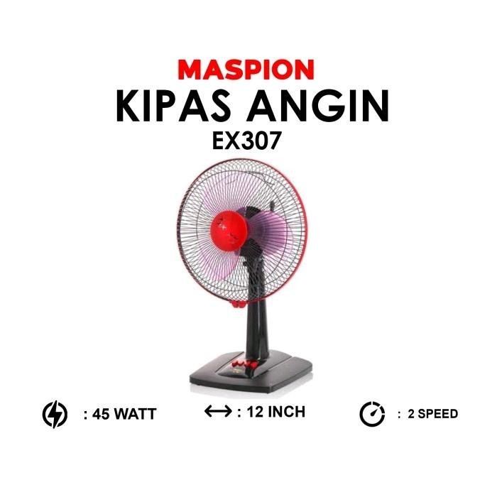 Maspion Ex 307 Kipas Angin Meja Maspion Ex307 Desk Fan Maspion Ex 307 Kipas Angin Meja 12inch Maspio