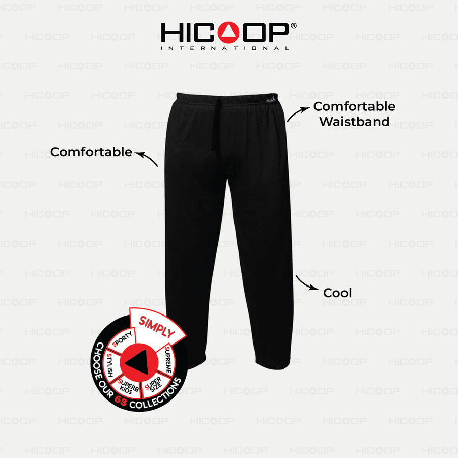 HICOOP MEN LONGPANT PIYAMA HSC 91BLK XL/C