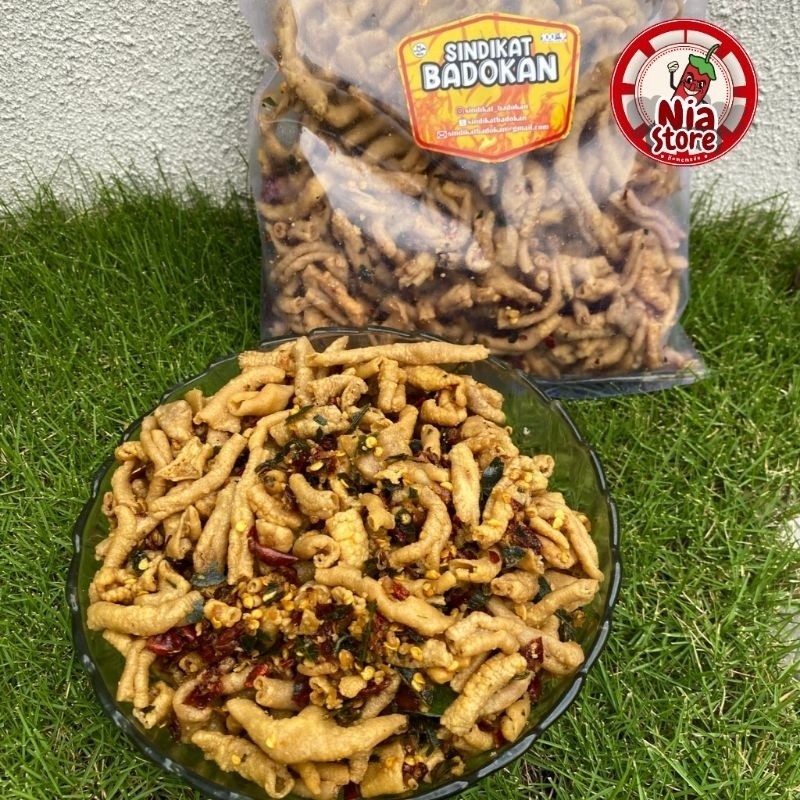 

nia store keripik usus original dan pedas daun jeruk keripik usus daun jeruk usus crispy cod