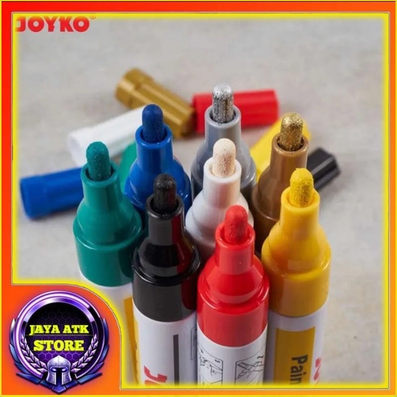 

Spidol Permanen Serbaguna PTM 37-44 Paint Marker Putih-Silver-Gold Permanent Opaque Ink