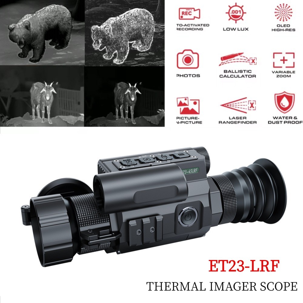 

ATAK ET23LRF Monocular Ballistic Calculator Rangefinder 384*288 12um 25mK Digital Camera Gift for Men/Women