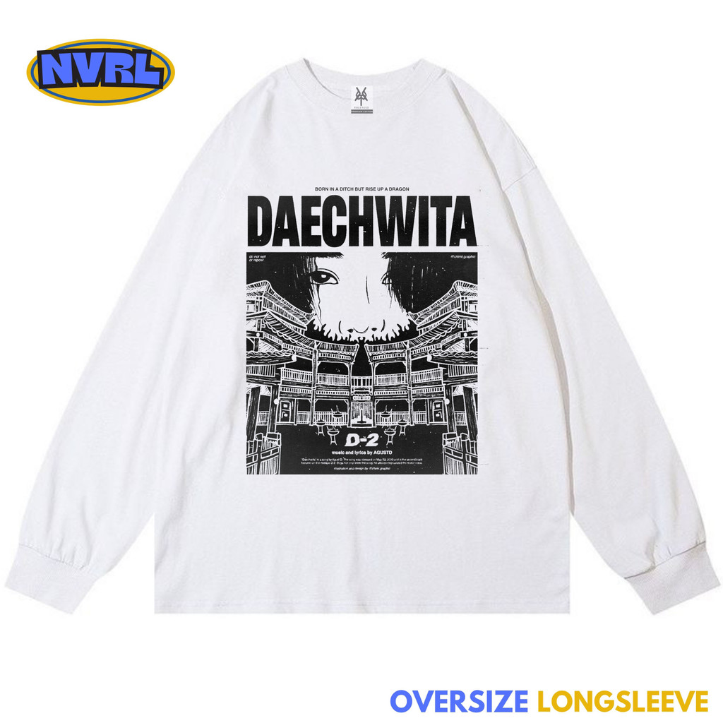 Kaos oversize longsleeve suga agust d Daechwita vintage tee