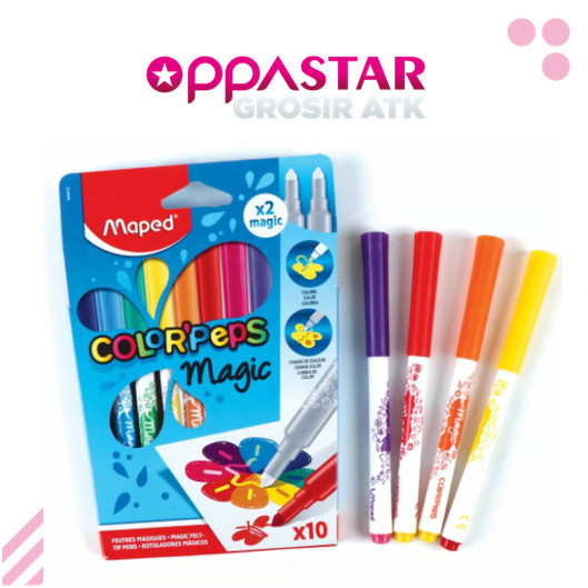 

[New Arrival] Marker Spidol Magic Maped Set 10 - 844612