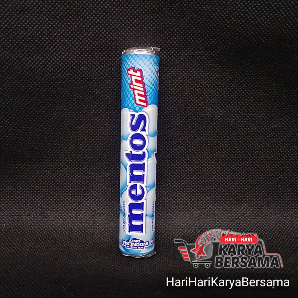 

MAKANAN RINGAN PERMEN MENTOS STICK RASA MINT 29GR