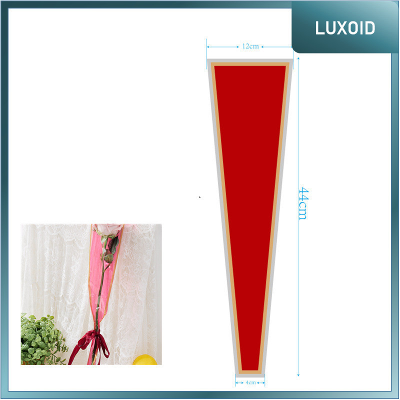 

LUXOID - 1pc LIS444 Plastik Bunga Mawar 1 tangkai (ecer per lembar) / Wrapping Plastik untuk Mini Buket Rose
