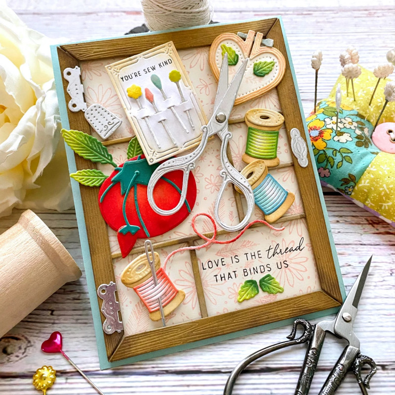 

Piggy Craft metal cutting dies cut die mold Sewing knitting series Scrapbook paper craft knife mould blade punch stencils dies