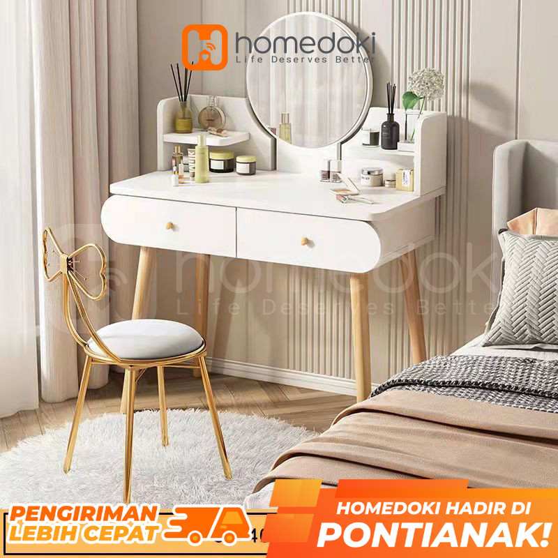 Meja Rias Modern Minimalis / Meja Rias Putih /  Meja Rias Minimalis / Meja Kosmetik / meja kosmetik 