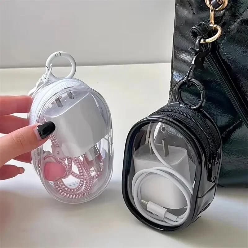 

1PC Data Cable Charger Storage Bag Portable Headphone Organizer Cosmetic Jewelry Storage Bag