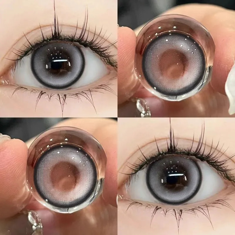 (COD)Sepasang lensa kontak berwarna diameter 14.2MM softlens soflen mata soflen soplen murah soflen 