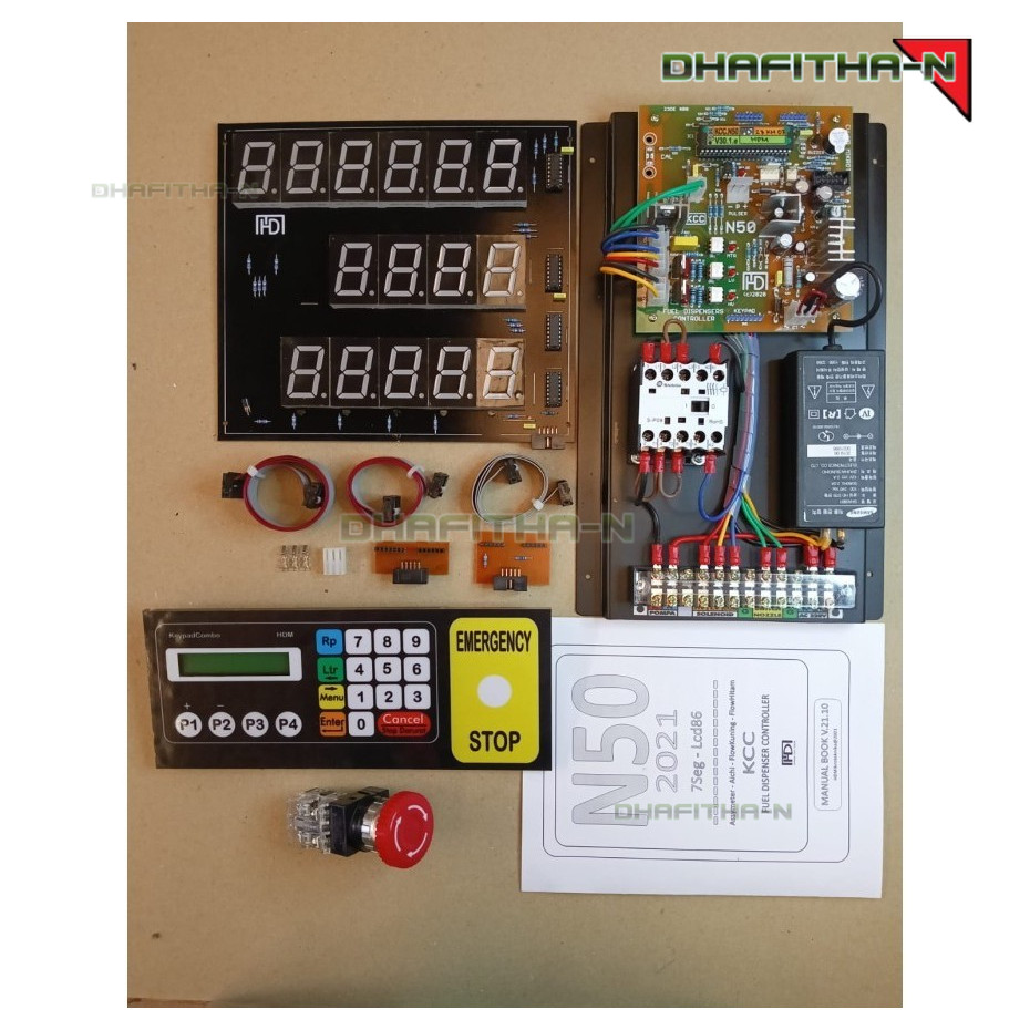 CPU PERTAMINI POM MINI HDM N-50 AC DISPLAY LAYAR SEGMEN MERAH HIJAU N50
