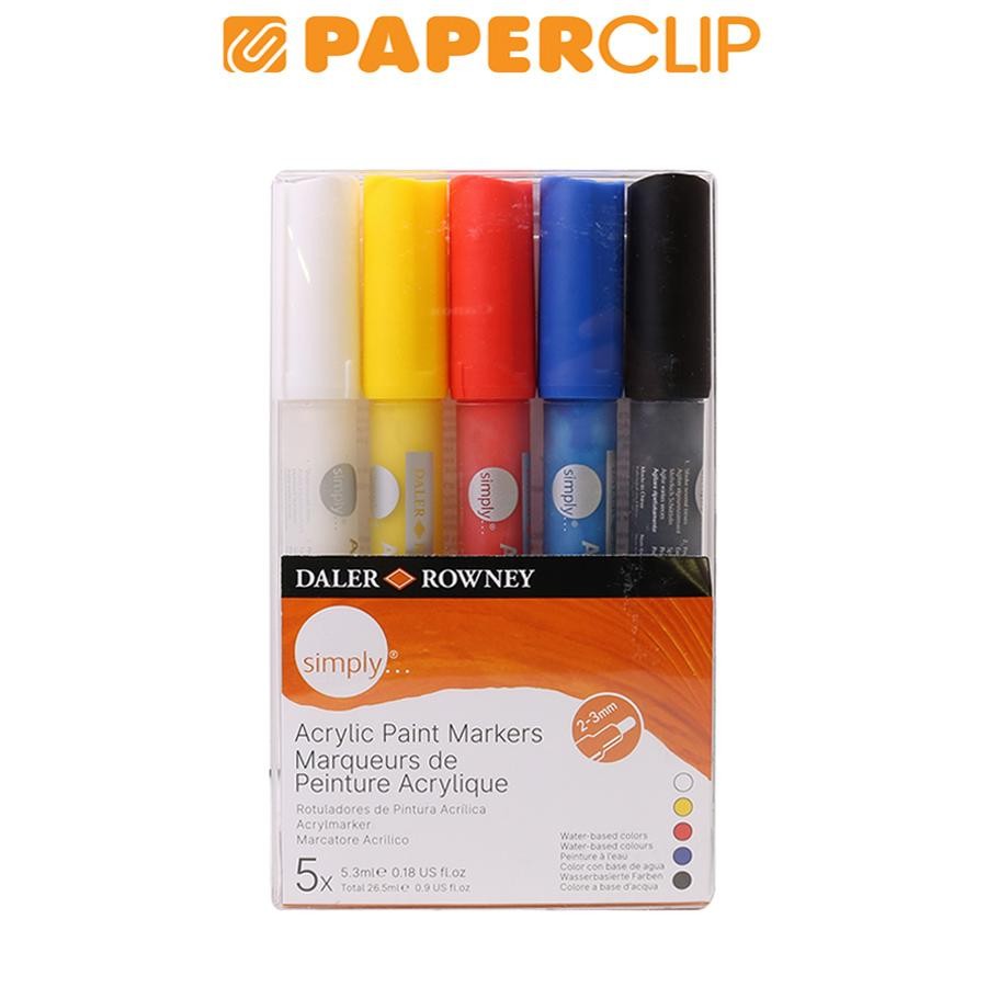 

PAINT MARKER ACRYLIC COLOR SIMPLY 126300903 SET 5C