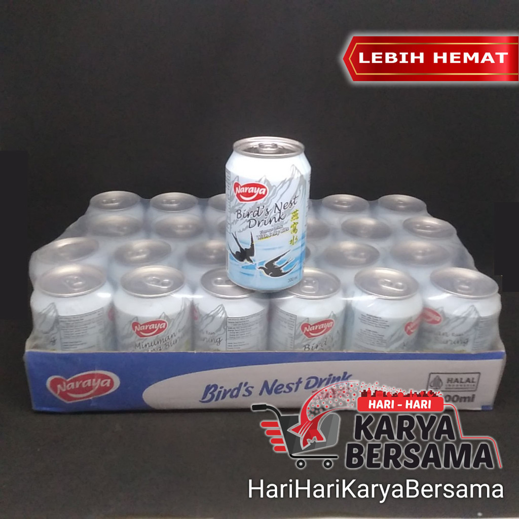 

MINUMAN KALENG NARAYA SARANG BURUNG BIRD'S NEST DRINK PER-KARTON ISI 24'S X 300ML